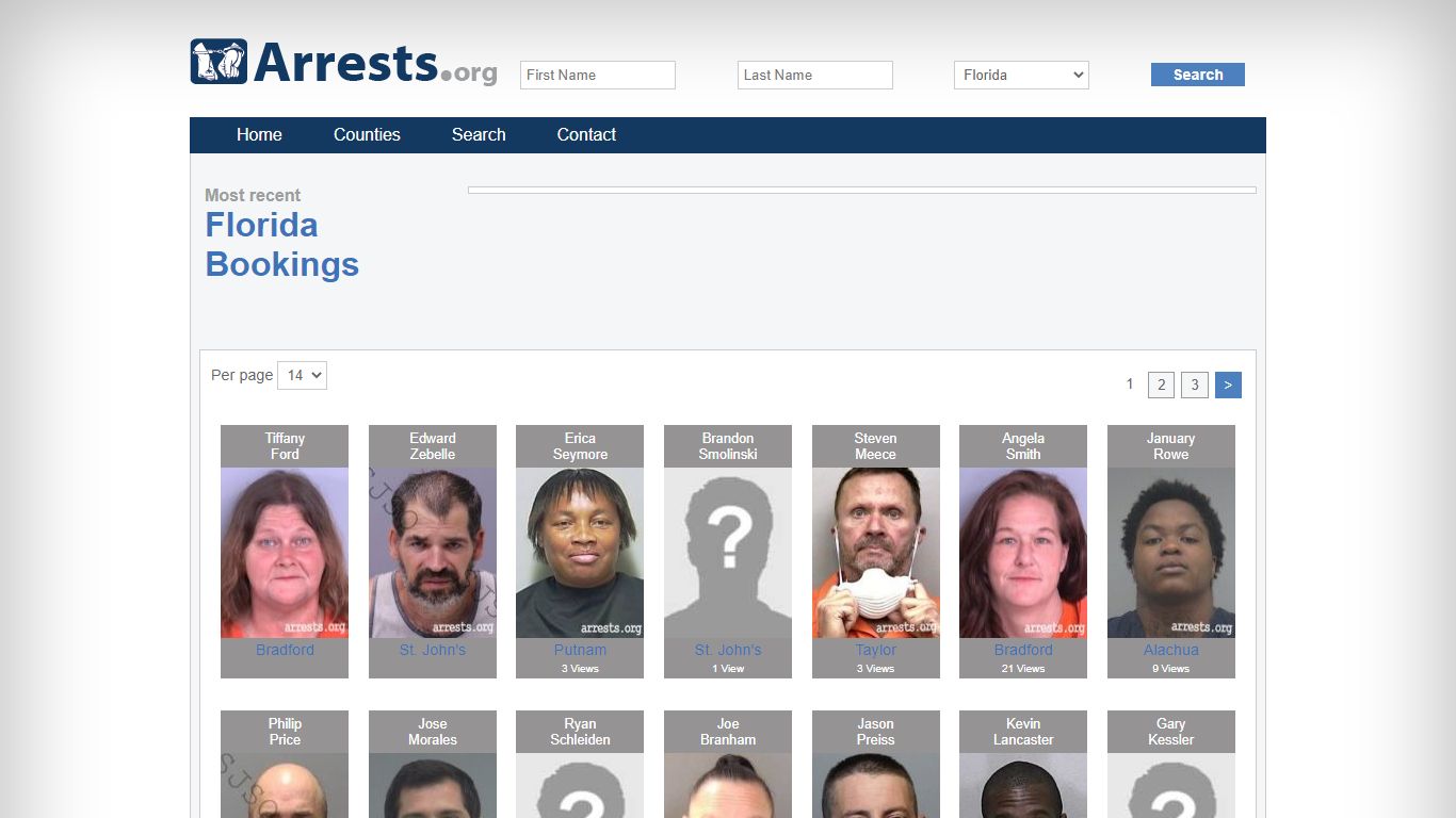 Florida Arrests and Inmate Search